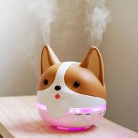 humidificateur diffuseur huiles essentielles corgi #Kawaii LED