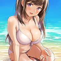 #Fille #MaillotDeBain #été #Plage #Vacance #Dessin wanwangomigomi #Manga