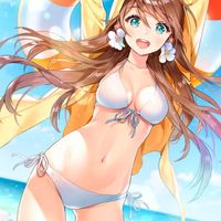 #Fille #MaillotDeBain #été #Plage #Vacance #Dessin sentiment_color #Manga