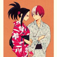 #MyHeroAcademia #Kimono #Dessin disco_panchi #Manga #Anime #Animation #ShotoTodoroki #MomoYaoyorozu