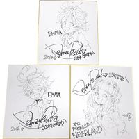 #ThePromisedNeverland #Dessin sur #Shikishi #DessinSurShikishi #Manga #PosukaDemizu #Anime #Animation