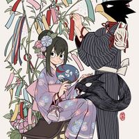 #MyHeroAcademia #Kimono #Tanabata #Dessin mialoveless1 #FumikageTokoyami #TsuyuAsui