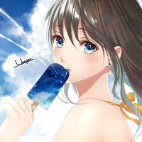 #Fille #Glace #Dessin uooper #Manga #été