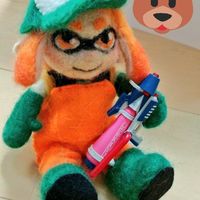 #Splatoon en feutrine - Photo : ミヤノ〈すずむし〉- Twitter : @mu_su_me_bot #JeuxVideo #Nintendo