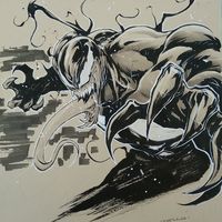 #Dessin #Venom - Artist : Iban Coello Soria - Twitter : @IbanCoelloSoria #Comic