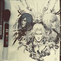 #Dessin #Castlevania - Artiste : GisAlmeida - Twitter : @GisAlmeidaArt #Vampire