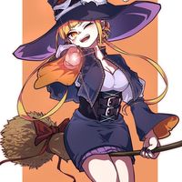 #Dessin #Sorcière #Halloween - artiste : 十本技有 - Twitter : @jipponwazaari