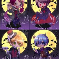 #Dessin #Halloween #Chibi - Artiste : こりす - Twitter : @m__shu333 #Kawaii #Manga