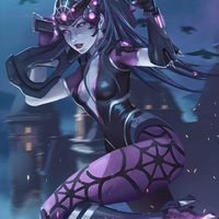 #Dessin #Overwatch #Widowmaker #Halloween - artiste : nibelart - Twitter : @nibelart #JeuVideo