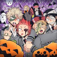 #Dessin #MyHeroAcademia #Halloween - Artiste : 皆野 秋 - Twitter : @syu_59 #Fête #Manga