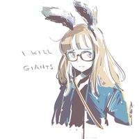 #Dessin #IKillGiants #ChasseuseDeGéants - Artiste : コヤマシゲト - Twitter : @Joey__Jones #Manga