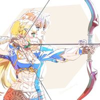 #Dessin #Link #Zelda #Archer - Artiste : 朱里 shuri - Twitter : @ebiebieshrimp #JeuVidéo #JeuVideo