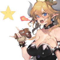 #Dessin #Bowsette - Artiste : 오리신 - twitter : @olys011 #JeuVideo #Nintendo