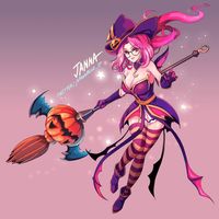 #Dessin #Halloween #LeagueOfLegends - Artiste :  ムーンブルー - Twitter : @moonblue_jp #JeuVidéo #Mmorpg