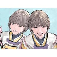 #Dessin #NishinoNanase, idole japonaise du groupe #Nogizaka46 jouant Vidéo Girl Aï par le #Mangaka #MasakazuKatsura