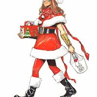 #Dessin #KamalaKhan #MsMarvel #Noël par #TakeshiMiyazawa #Comic