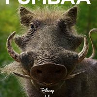 Affiche du film live Le Roi Lion Disney Pumbaa