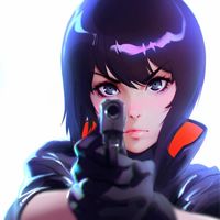 Netflix dévoile une image de Ghost In The Shell SAC 2045 au festival Annecy. Dessin Ilya Kuvshinov