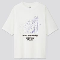 Tshirt Elsa La Reine Des Neiges 2 princesse Disney Uniqlo Japon