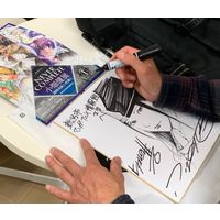 dessin sur shikishi Sai manga Hikaru No Go mangaka Takeshi Obata