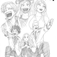 dessin My Hero Academia par Kôhei Horikoshi