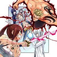 Dessin pour la couverture du tome 5 de Fairy Tail: 100 Years Quest par Atsuo Ueda