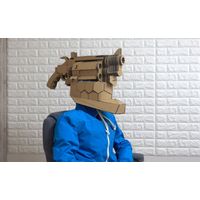 No Guns Life cosplay DIY carton Mask Challenge