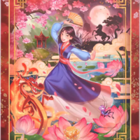 Très jolie illustration ce puzzle Mulan Disney