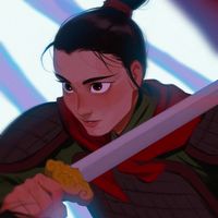 dessin Mulan disney par mingjue helen chen