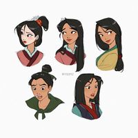 dessin Mulan par Laia López @itslopezz