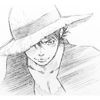 dessin Monkey D Luffy One Piece par le mangaka Eisaku Kubonouchi