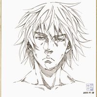 dessin sur shikishi Vinland Saga Thorfinn