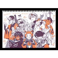 dessin Halloween par Kamome Shirahama mangaka L'Atelier Des Sorciers