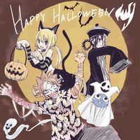 dessin Halloween par Atsuo Ueda mangaka Fairy Tail 100 Years Quest