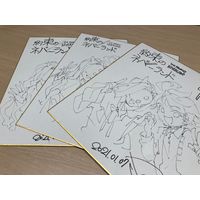 dessin sur shikishi The Promised Neverland