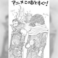 dessin Kôhei Horikoshi mangaka My Hero Academia