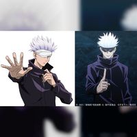 Jujutsu Kaisen Satoru Gojo avec un bandeau blanc