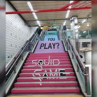 Netflix Squid Game métro Itaweon Seoul Corée