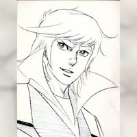 dessin Takeru Hojo de Magne Robo Gakeen par Kazuo Komatsubara