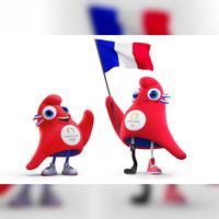 les Phryges mascottes des Jeux Olympiques Paris 2024