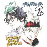 dessin sur shikishi Black Clover Yuuki Tabata Jump Festa 2023