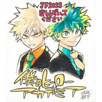 dessin sur shikishi My Hero Academia Kôhei Horikoshi Jump Festa 2023