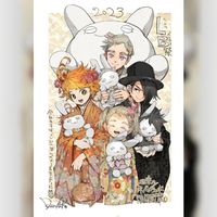 Nouvel An 2023 Demizu Posuka mangaka The Promised Neverland