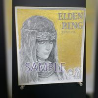 dessin sur shikishi Tobita Nikiichi mangaka Elden Ring