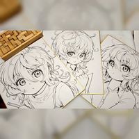 dessin sur shikishi Yoshikage mangaka Kami ni Homura wo: Saishuu Teiri no Shoumei Houhou
