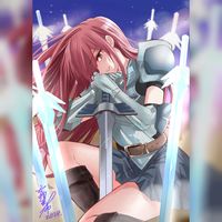 dessin Erza Scarlett de Fairy Tail par Miki Yoshikawa mangaka A Couple Of Cuckoos