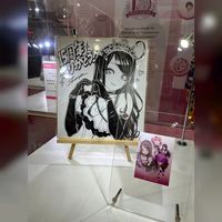 dessin sur shikishi Kotomi Kotobuki par Shunya Yamashita