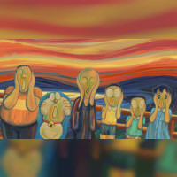 Le Cri de Edvard Munch dans le 45ème film Doraemon Nobita et le monde de l\'art 2025