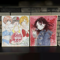 Dessin sur shikishi par NON mangaka de Hare-Kon et Adabana