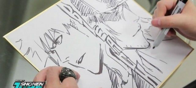 Sketch Ichigo Kurosaki et Kisuke Urahara de Bleach - Tite Kubo